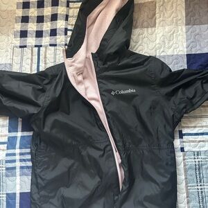 Columbia Kids Black and Pink Raincoat